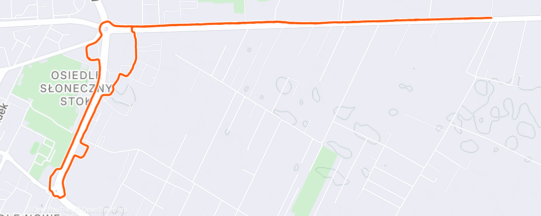 Map of the activity, Evening Walk