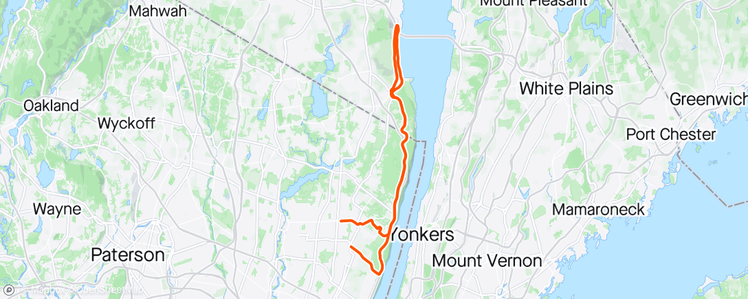 Map of the activity, Afternoon Ride/Easy/Solo ride