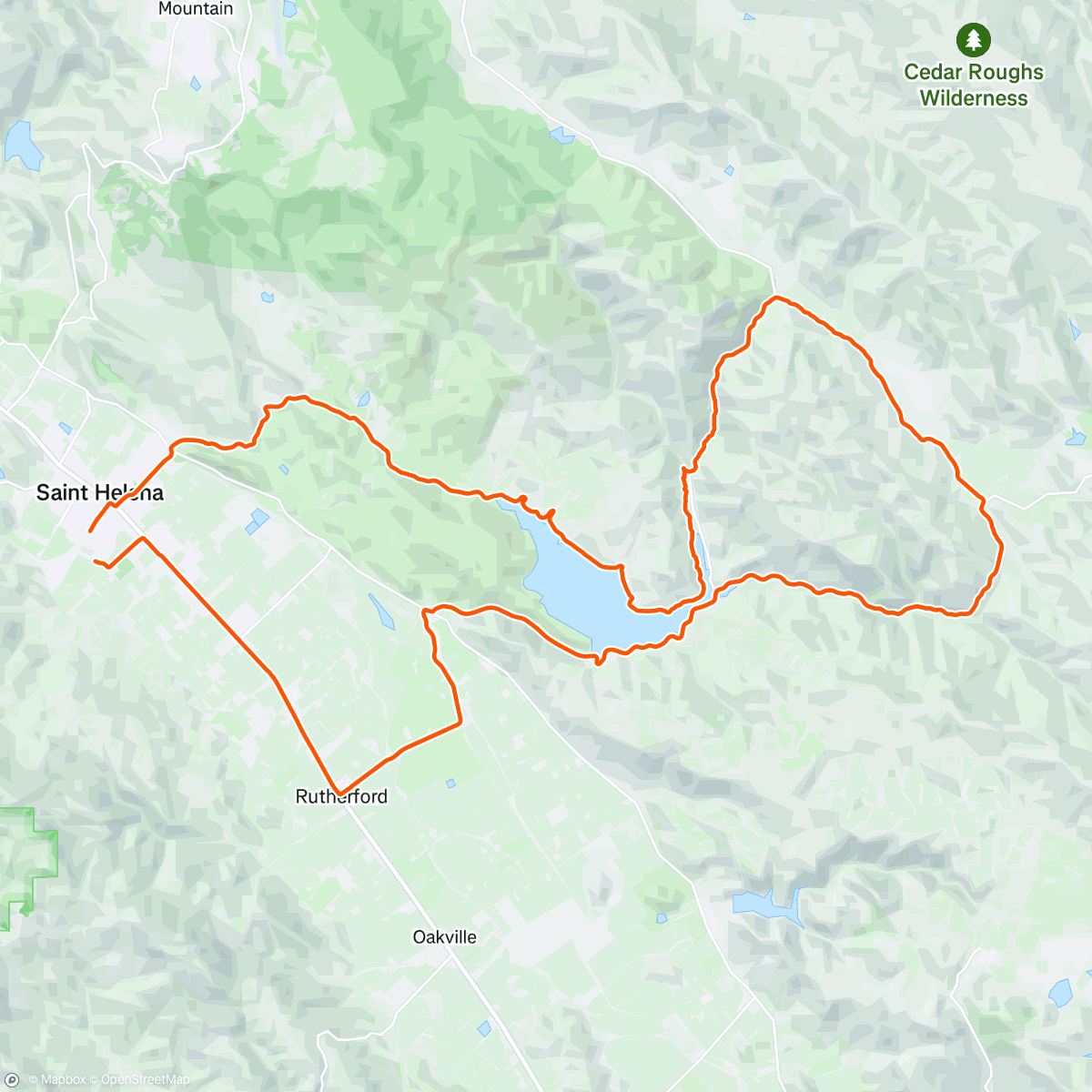 Map of the activity, Funemployment Ride No. 35