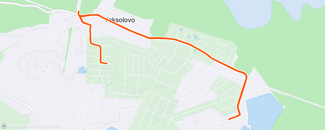 Map of the activity, Дневной забег