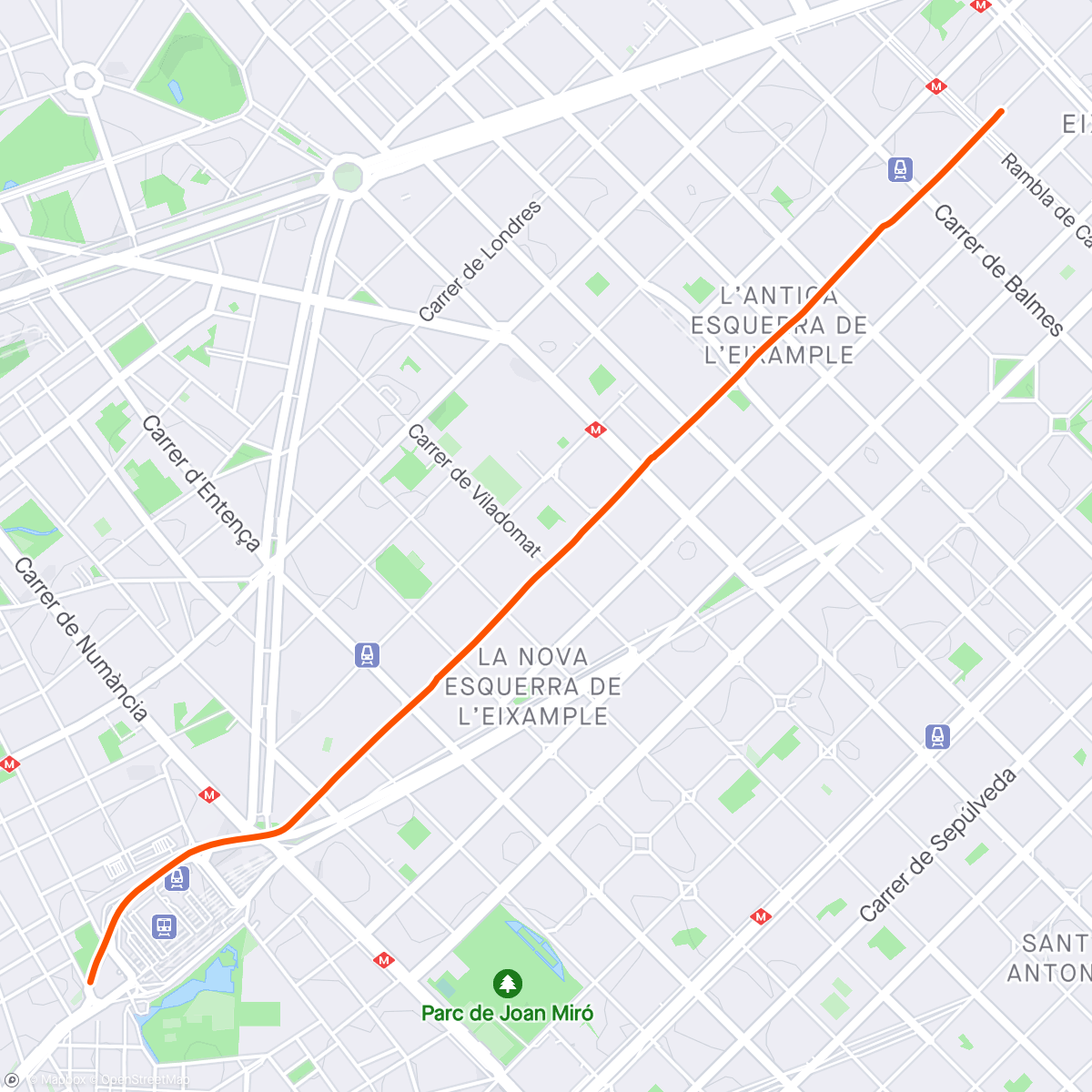 Map of the activity, Afternoon Scooter