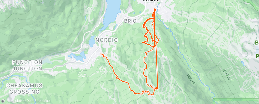 Karte der Aktivität „Afternoon Mountain Bike Ride”