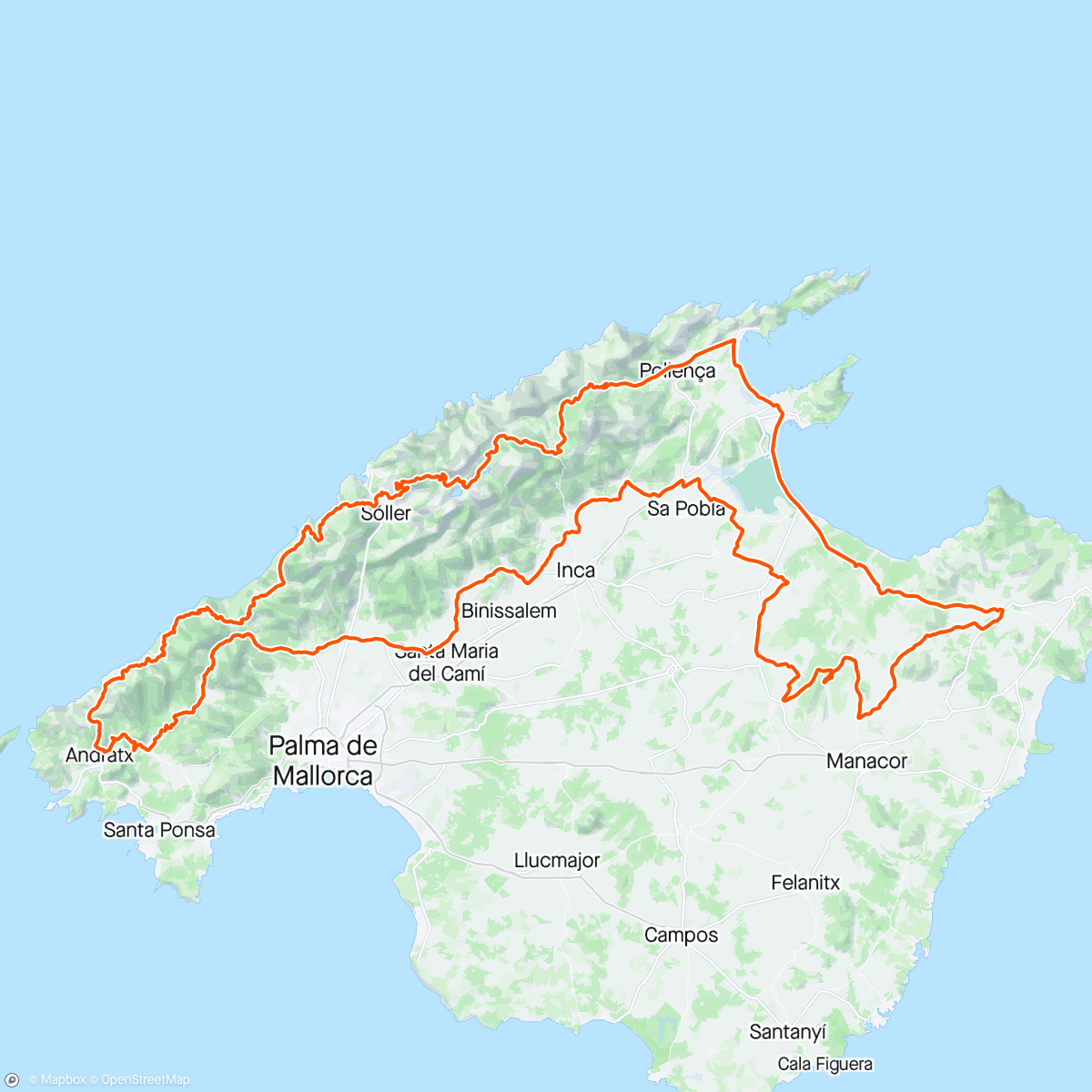 Mapa da atividade, Mallorca 312. For en herlig dag