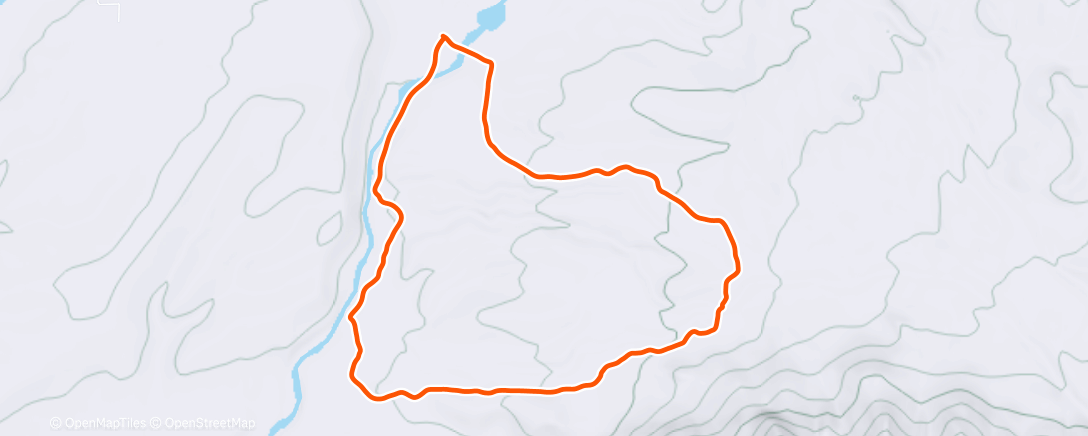 Map of the activity, Afternoon Trail Run