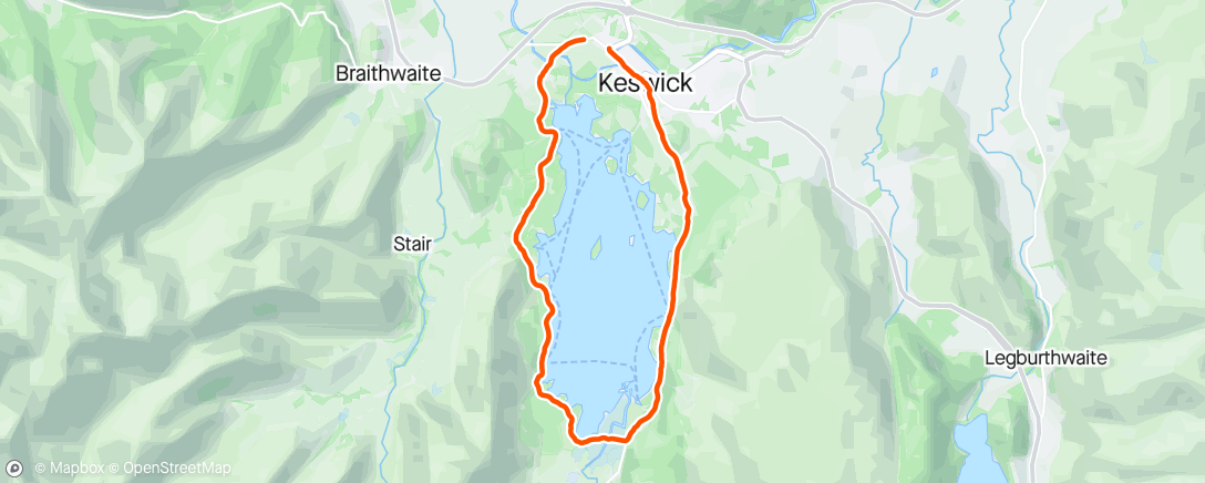 Kaart van de activiteit “Saturday stroll around the lake with dean dodging tourists 🤣”