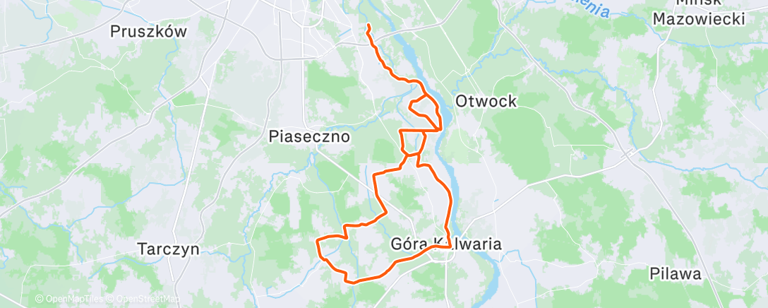 Карта физической активности (Lunch Ride)