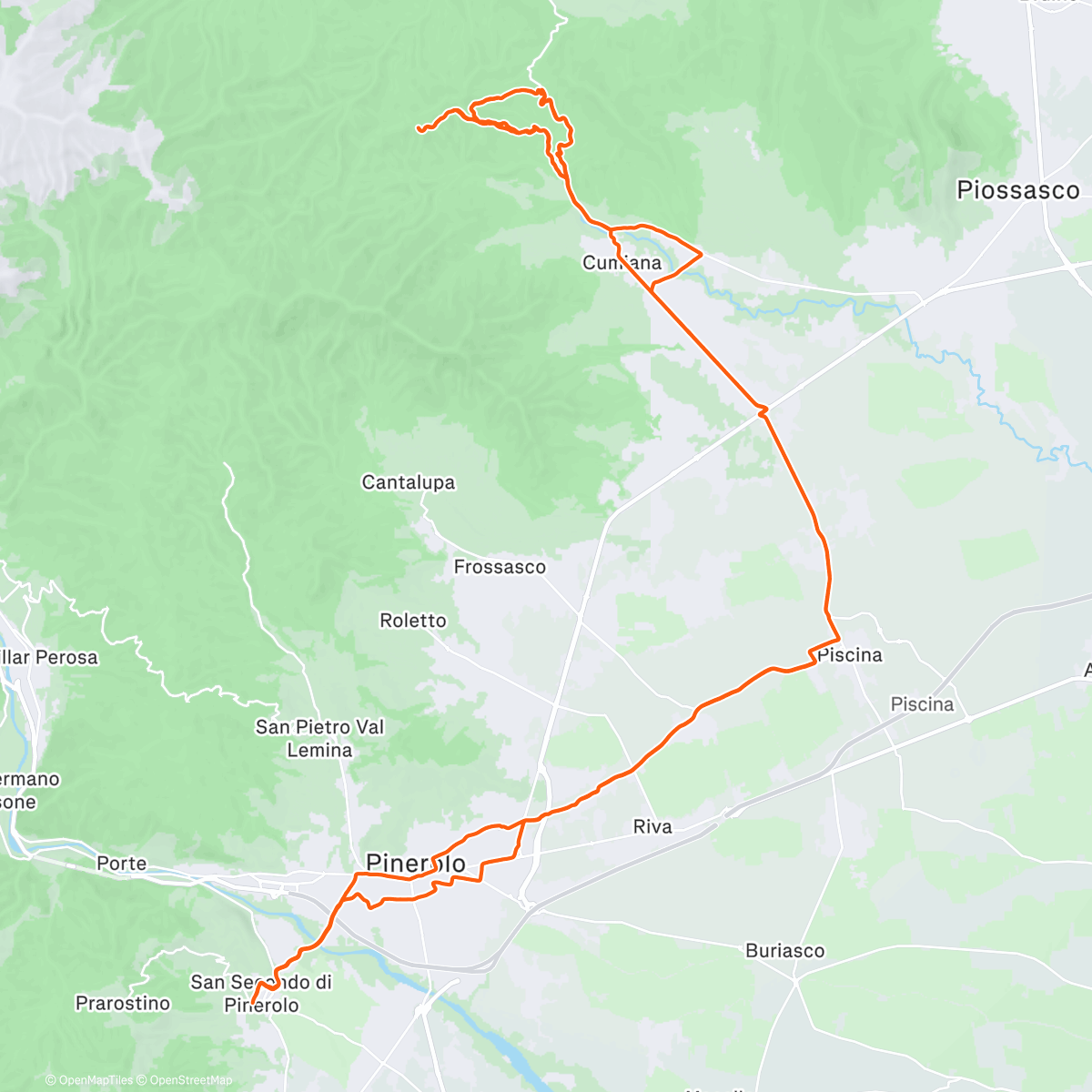 Map of the activity, Morning Ride