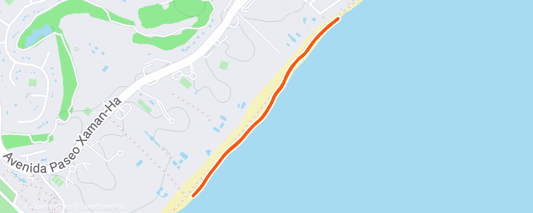 Map of the activity, Afternoon Walk