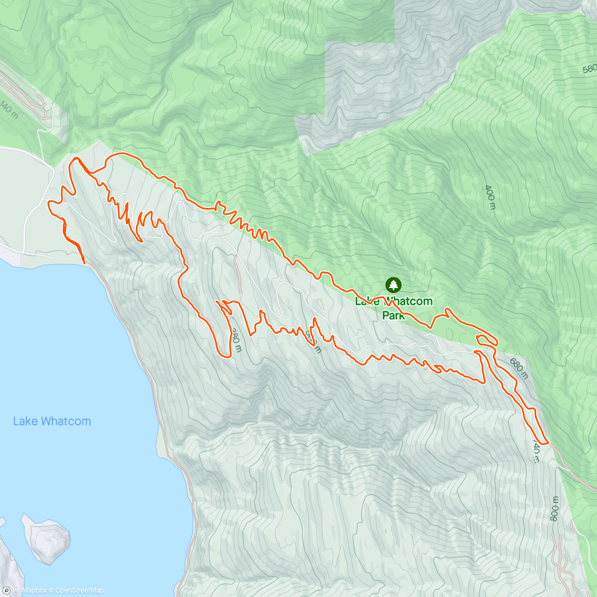 Map of the activity, Lunch Ride - Brown Pow+