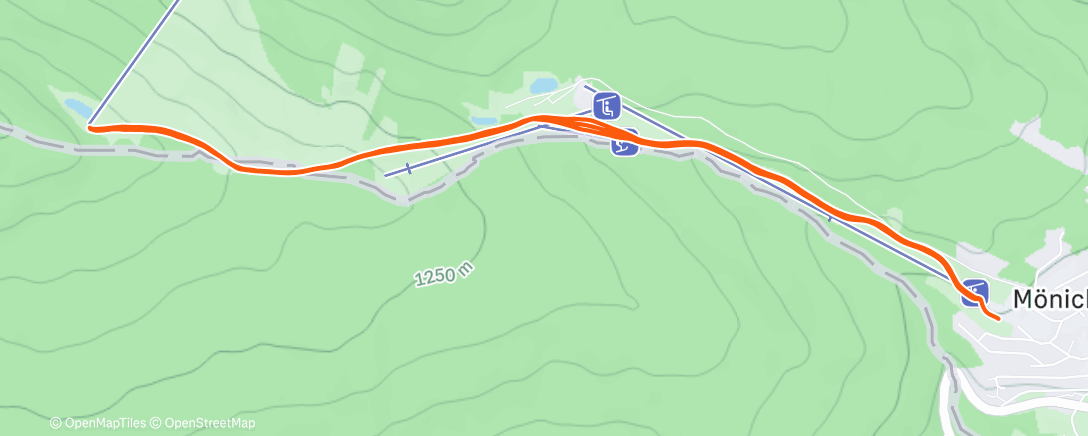 Map of the activity, Tourenskilauf am Nachmittag