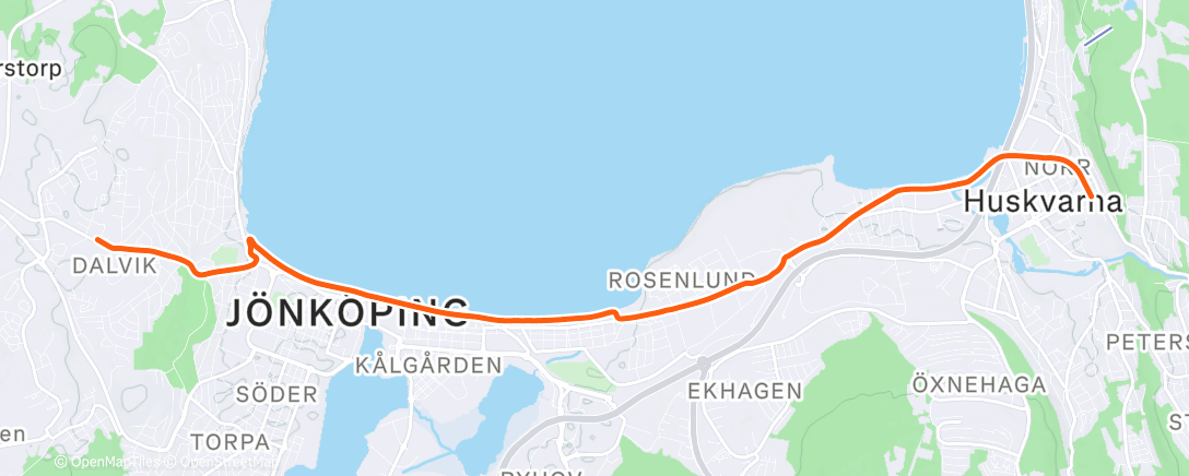 Map of the activity, Lunch Mountain Bike Ride