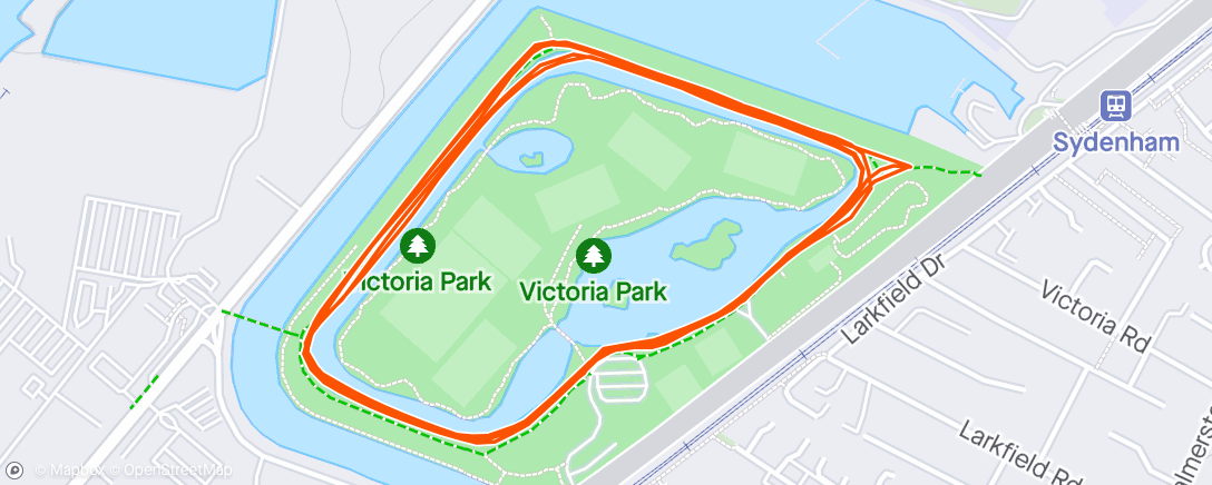 Mappa dell'attività Victoria Park