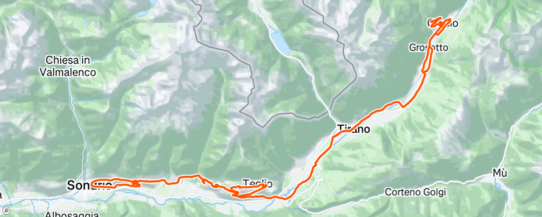 Map of the activity, Giro dell'ora di pranzo