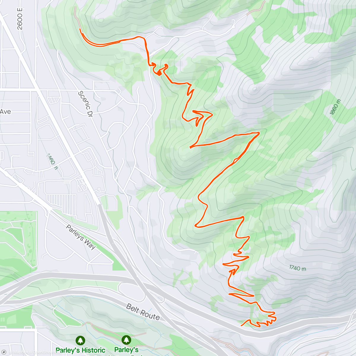Map of the activity, New Bike Day