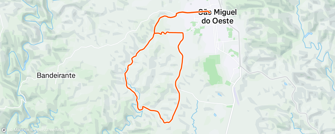 Map of the activity, Lunch Ride
