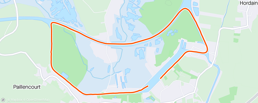 Map of the activity, Kayakfahrt am Nachmittag