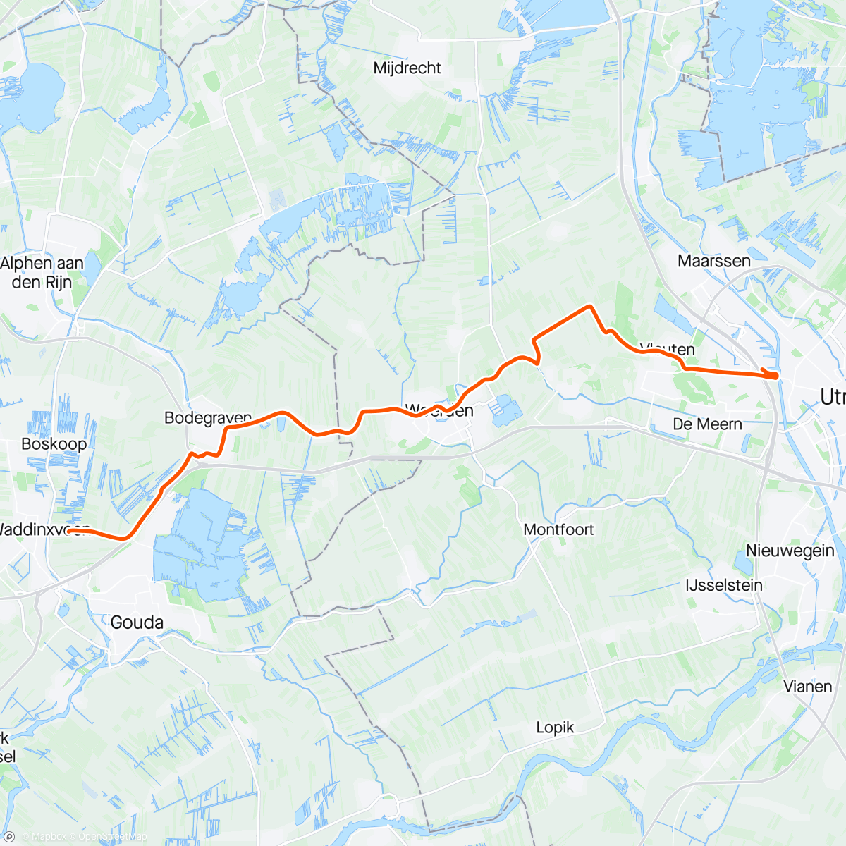 Map of the activity, Tvk2024-dag26-Utrecht-Waddinxveen