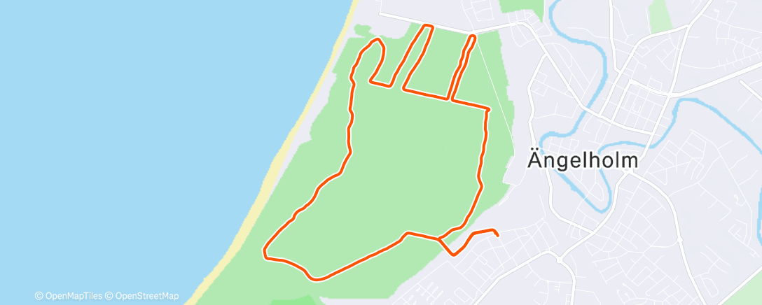 Map of the activity, Lunch Run
