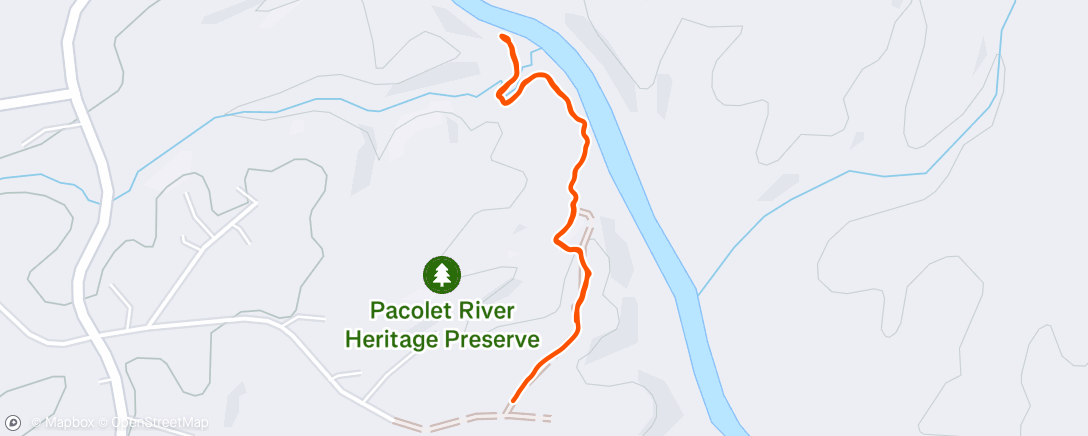 Map of the activity, Afternoon Walk
