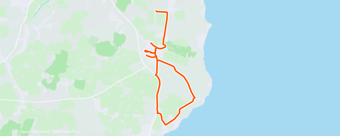 Map of the activity, Morning Run