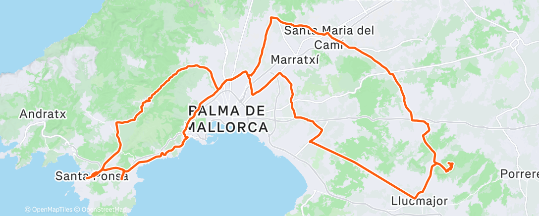 Map of the activity, Feliz Navidad!
Malle Wintercamp Tag 1