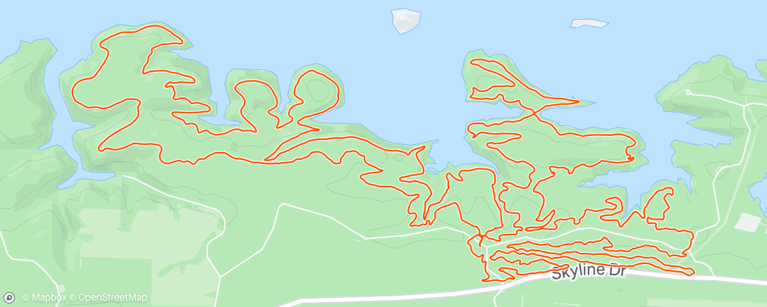 Map of the activity, Iron Mountain Trails
