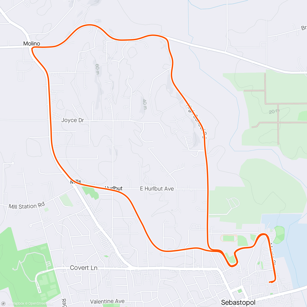Map of the activity, IPA 10k