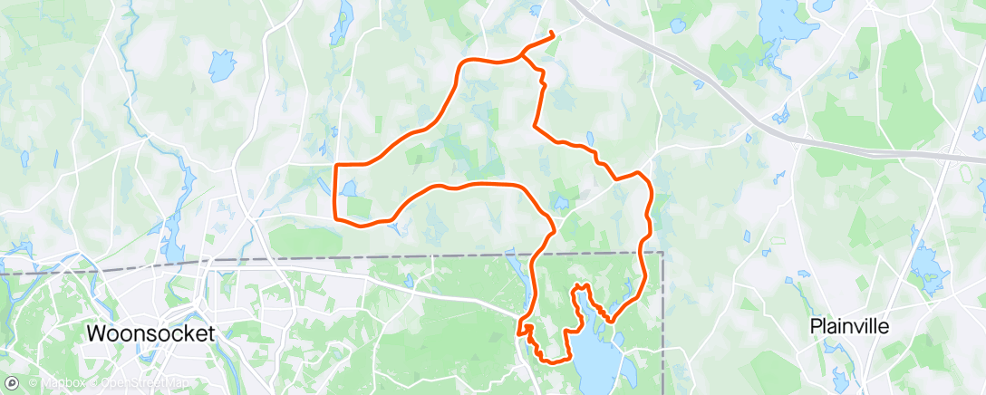 Map of the activity, Unexpected under biking, the best kind