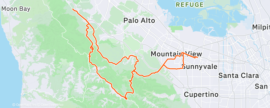 Map of the activity, Waning Gibbous / 0