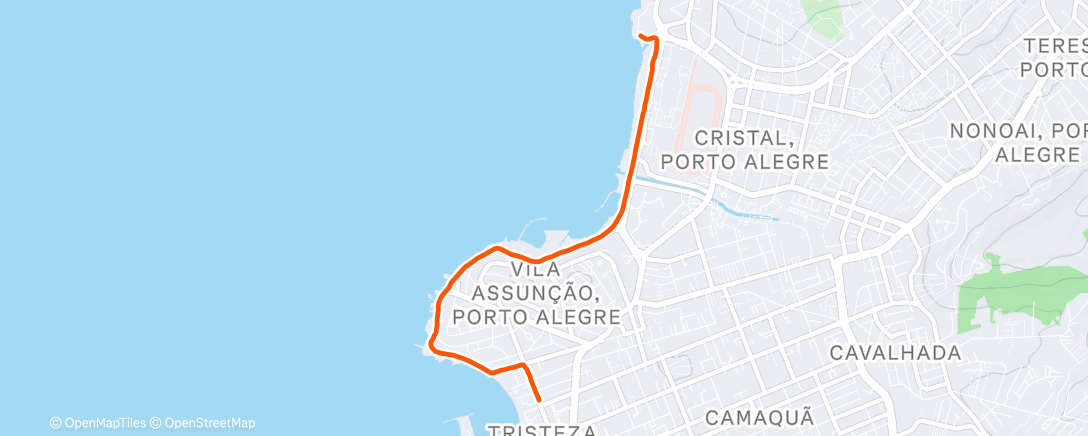 Map of the activity, Corrida na hora do almoço