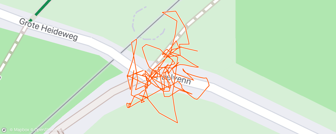 Map of the activity, Ochtendloop