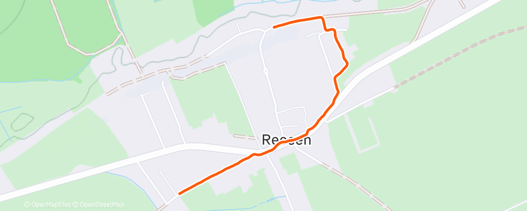 Карта физической активности (Spaziergang am Nachmittag)