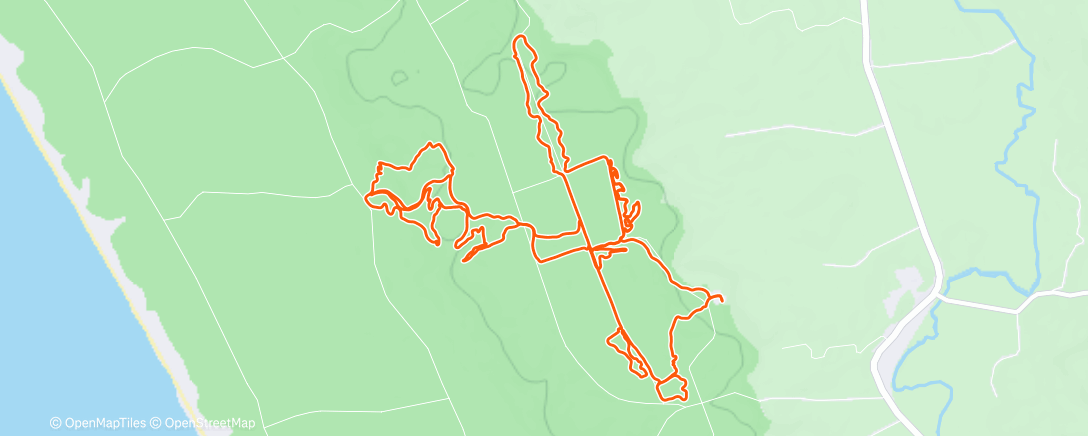 Map of the activity, Morning Mountain Bike Ride