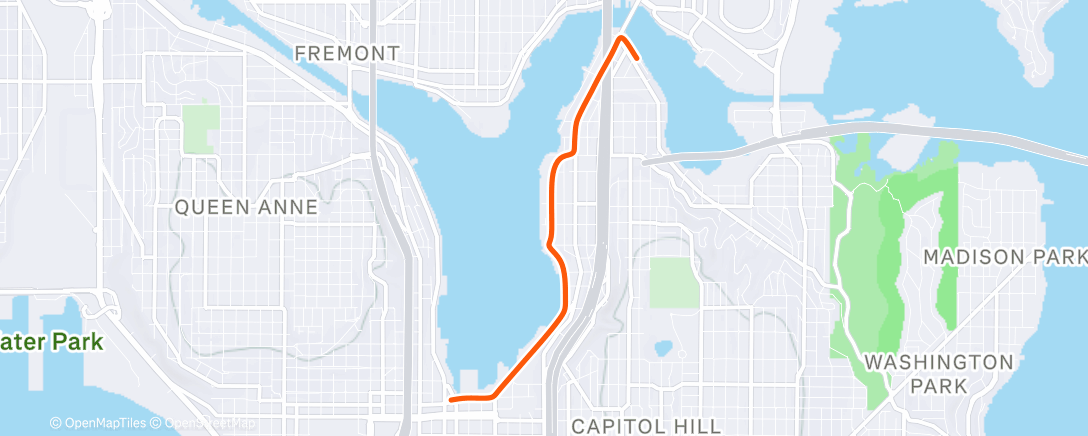 Map of the activity, Morning Ride