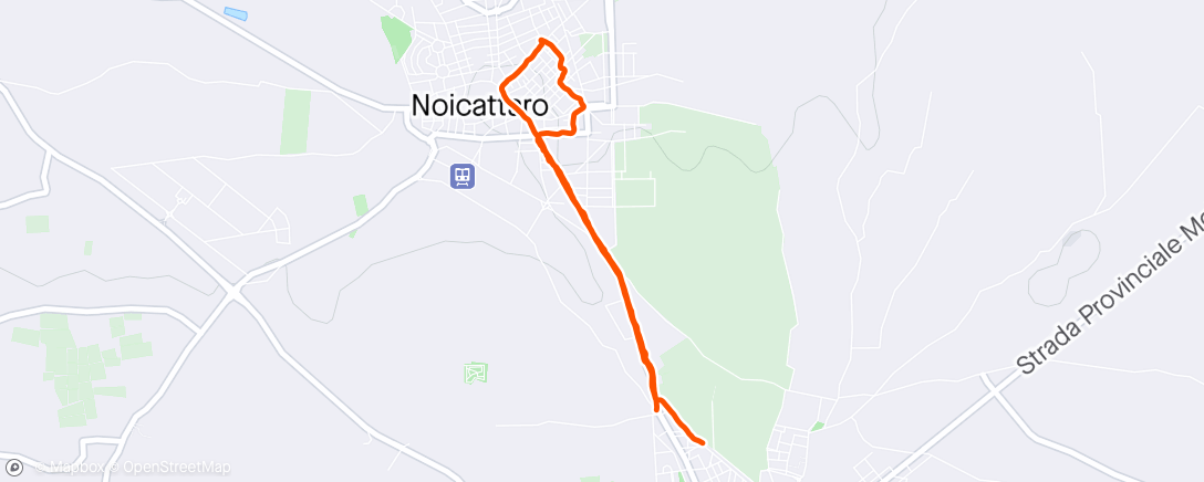 Map of the activity, Camminando