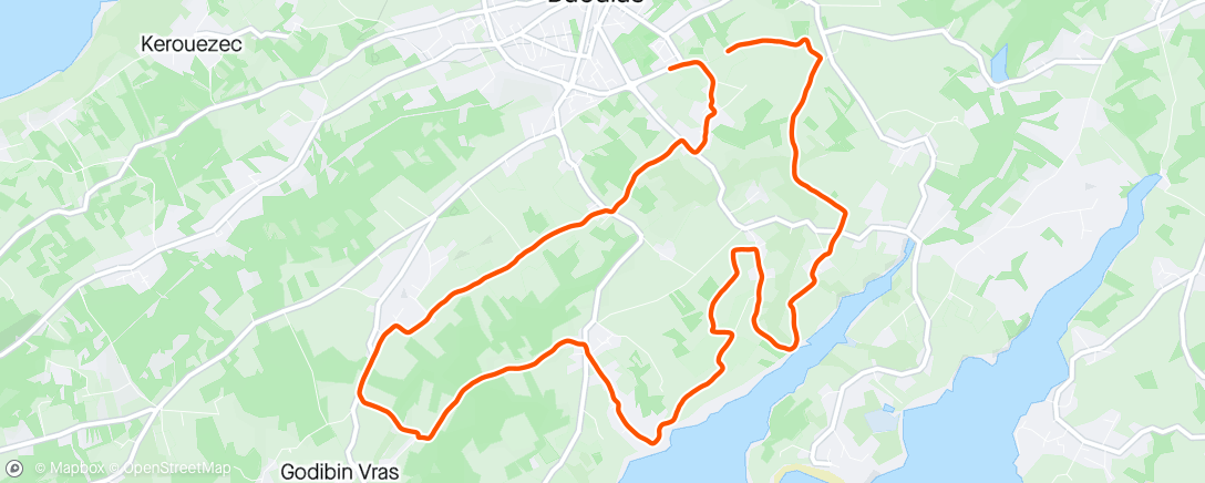 Map of the activity, Trail la plougastell
