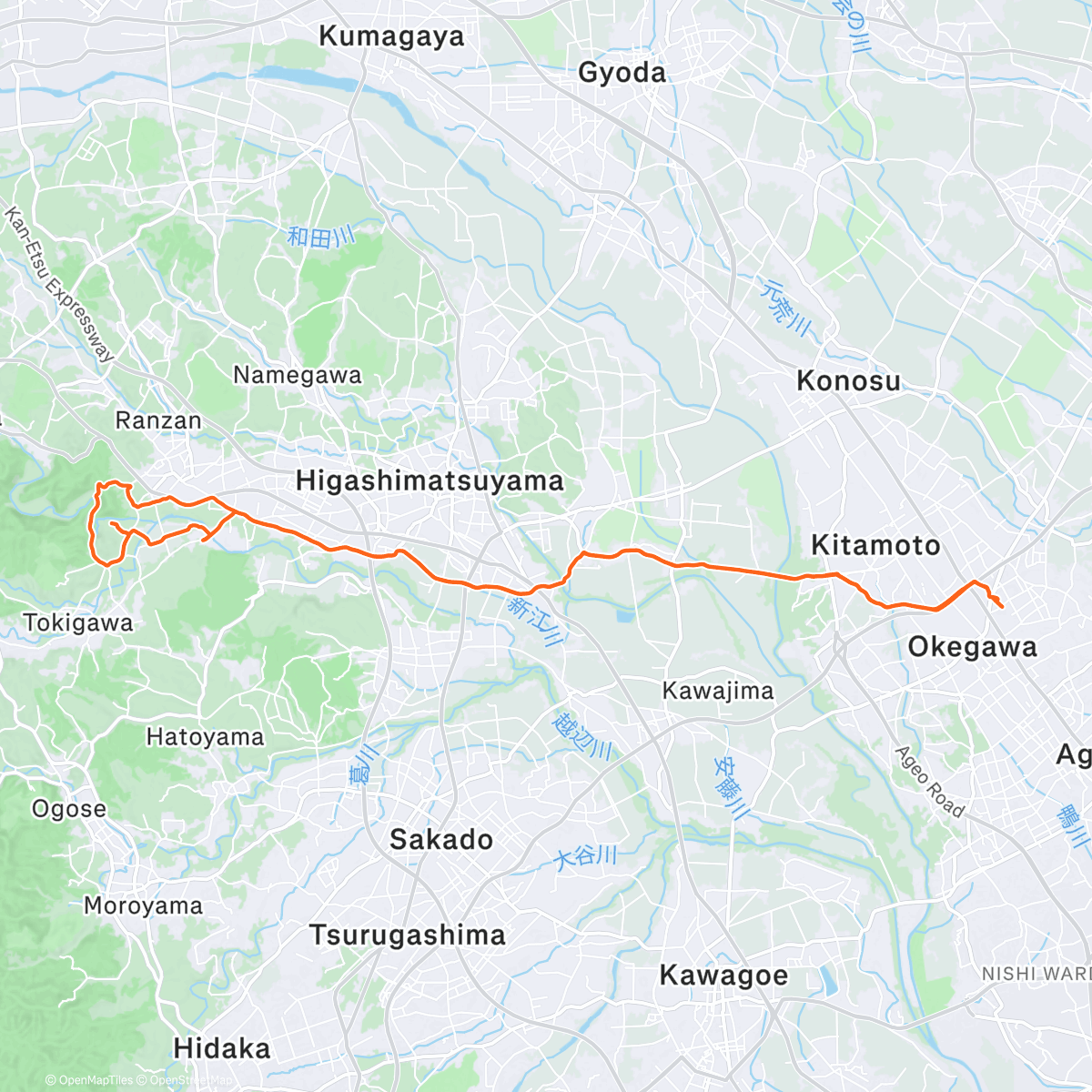 Map of the activity, 武蔵嵐山紅葉