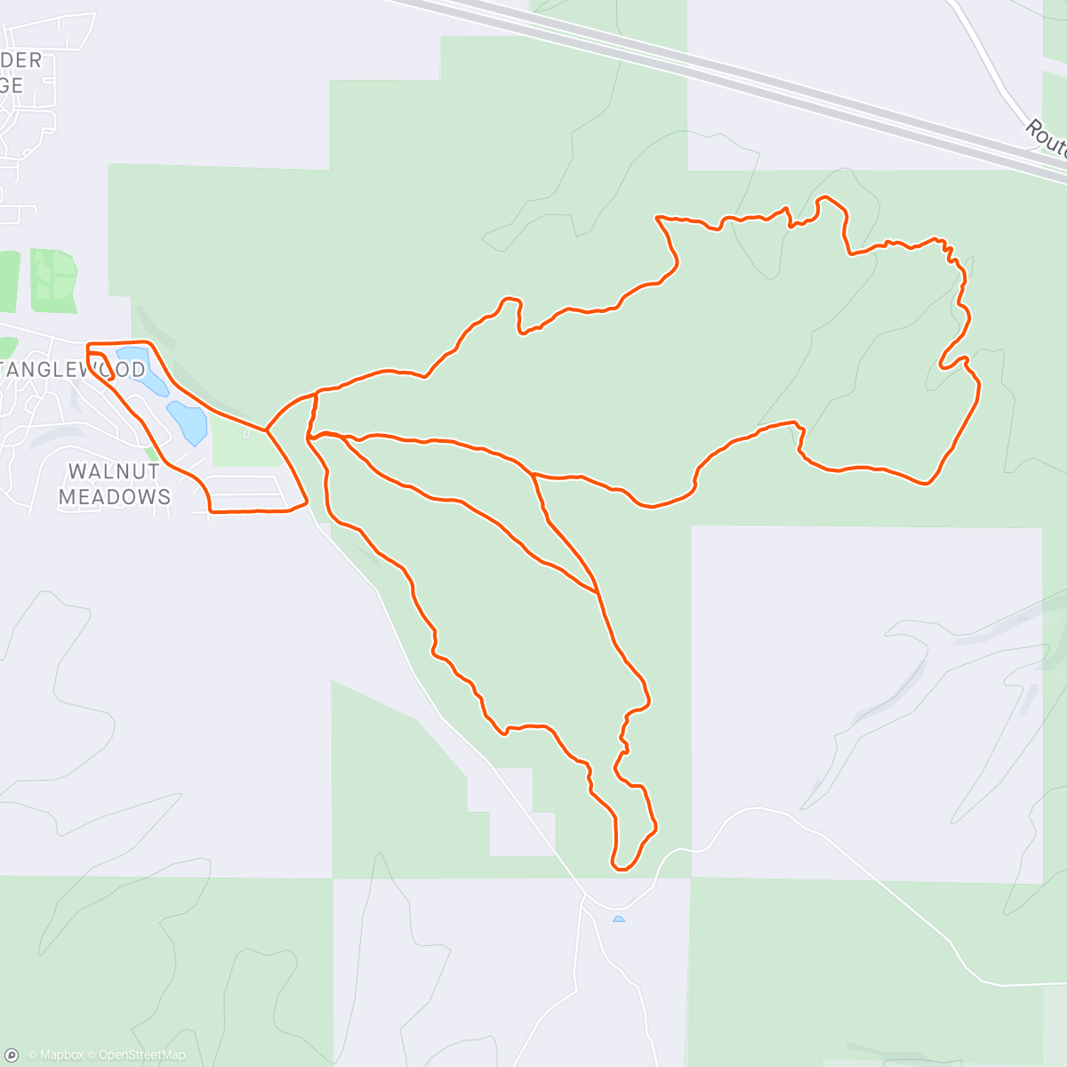 Map of the activity, Campbell Mesa Ride