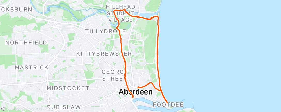 Map of the activity, Afternoon Hike