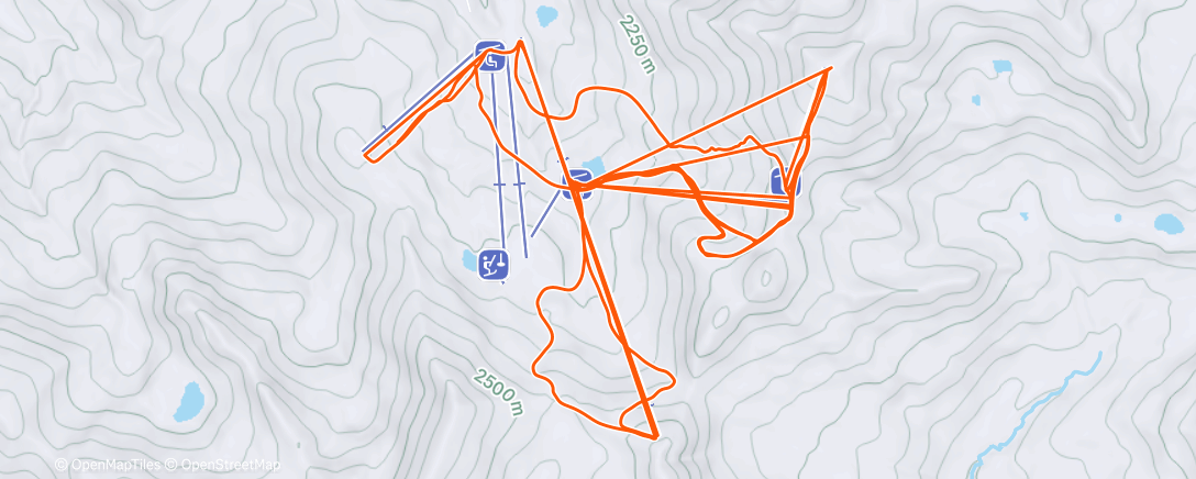 Карта физической активности (Esquí alpino matutino)