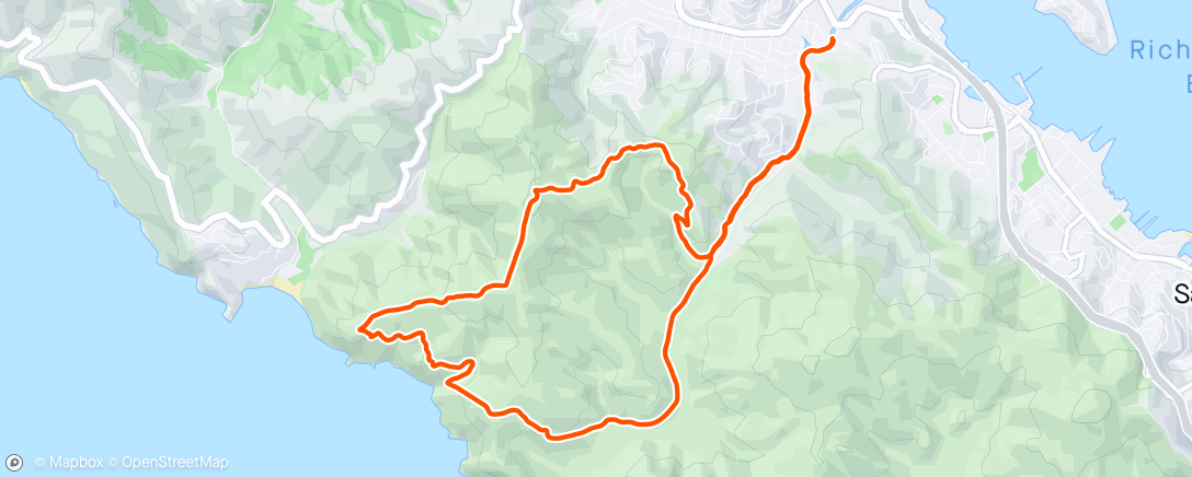 Map of the activity, SFRC x SFFR Queer Trail Run