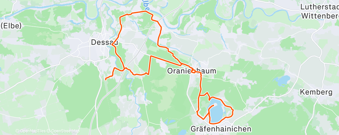 Map of the activity, Morgenausfahrt
