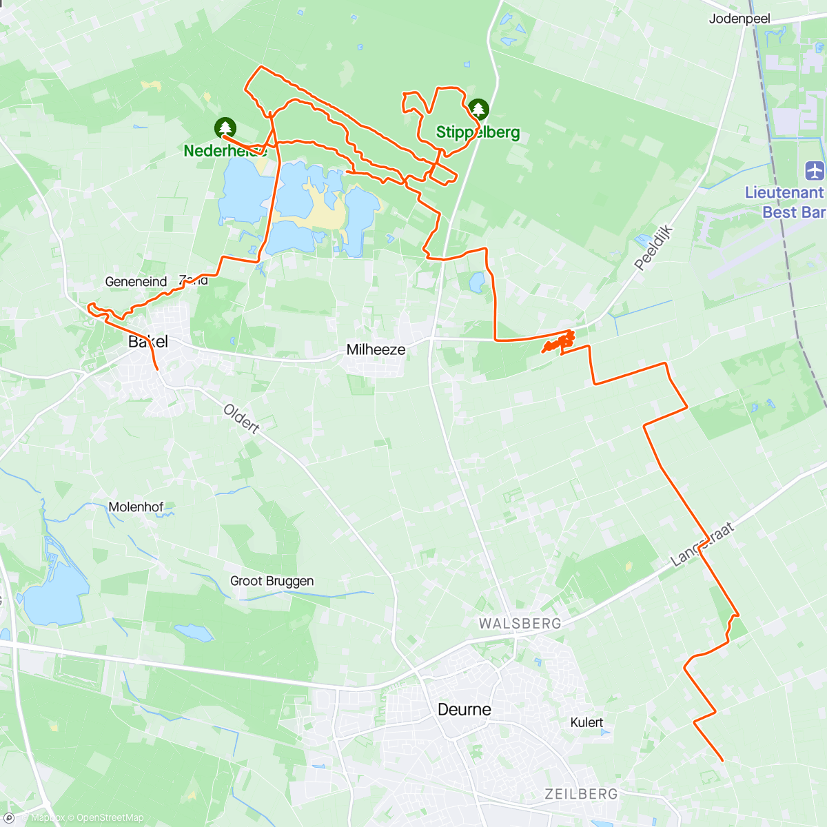 Map of the activity, Spelen in de stippelberg