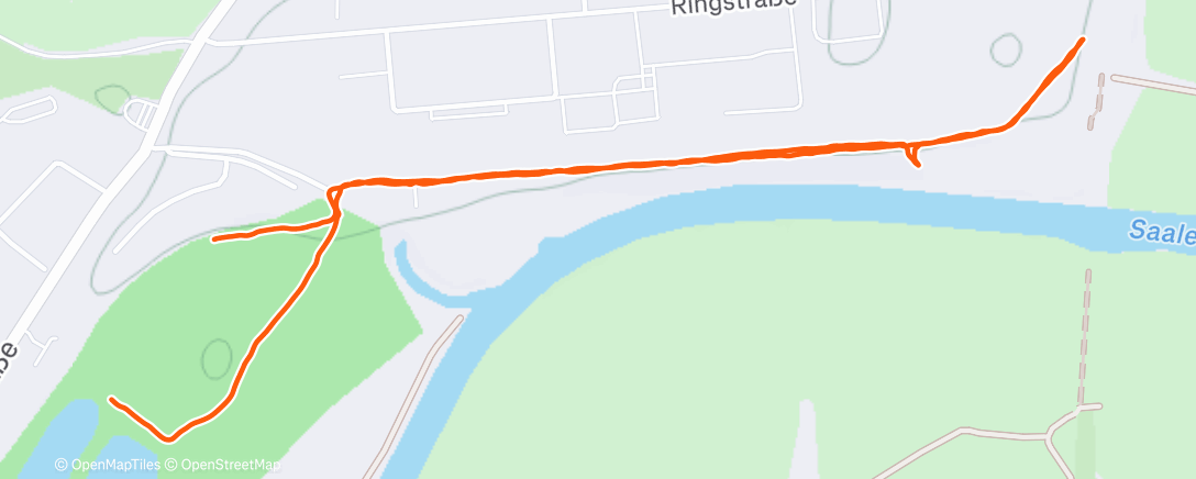 Map of the activity, Lauf am Mittag