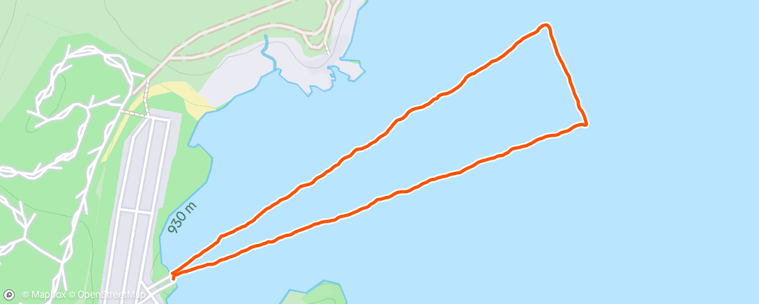Map of the activity, IM 70.3 St. George - swim