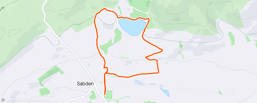 Map of the activity, Morning dog walk