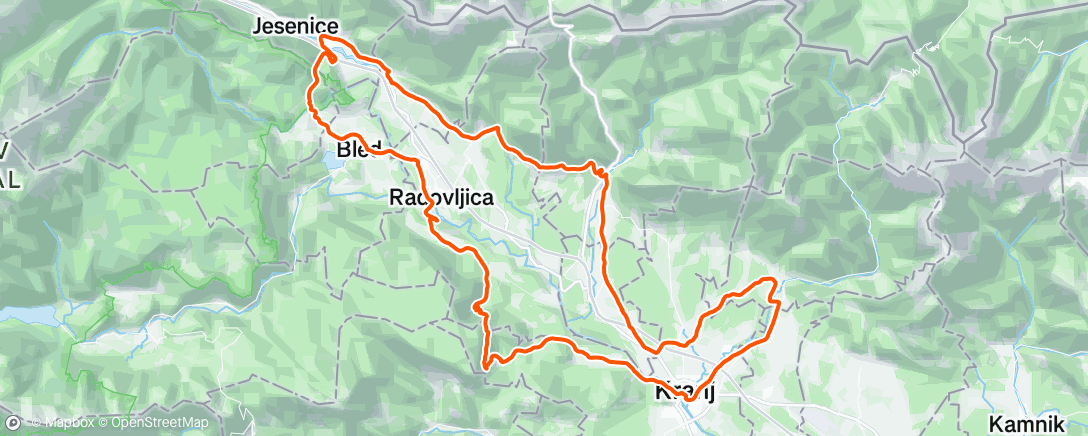 Map of the activity, Morning Ride