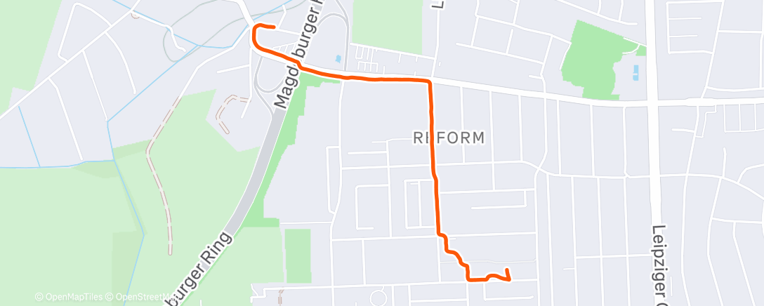 Карта физической активности (Spaziergang am Abend)