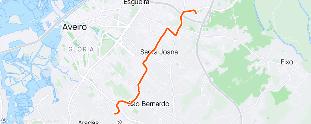 「Volta de bicicleta noturna」活動的地圖