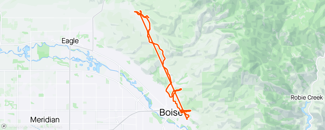 Mapa da atividade, Ride to Eastside trail day🤘